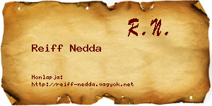 Reiff Nedda névjegykártya
